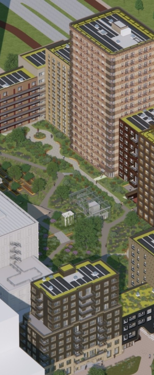 Artist Impressions ODUM duurzaamheid op dak